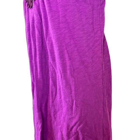 Eddie Bauer Womens Crochet Knit 100% Cotton Sleeveless Purple Casual Dress Small - Picture 9 of 16